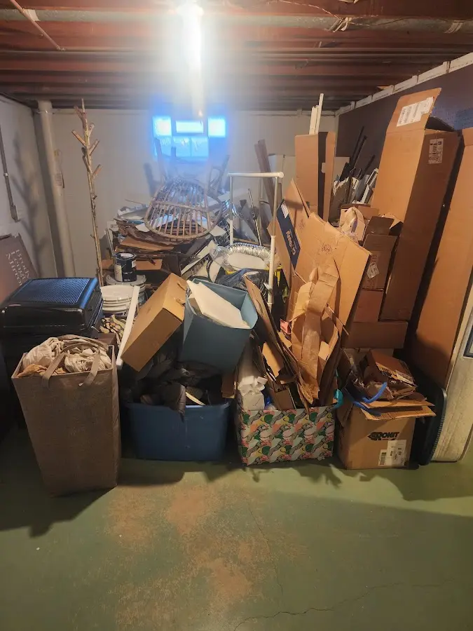 Roll-off dumpster container at job site for 20 Yard Dumpster Rental in Florence